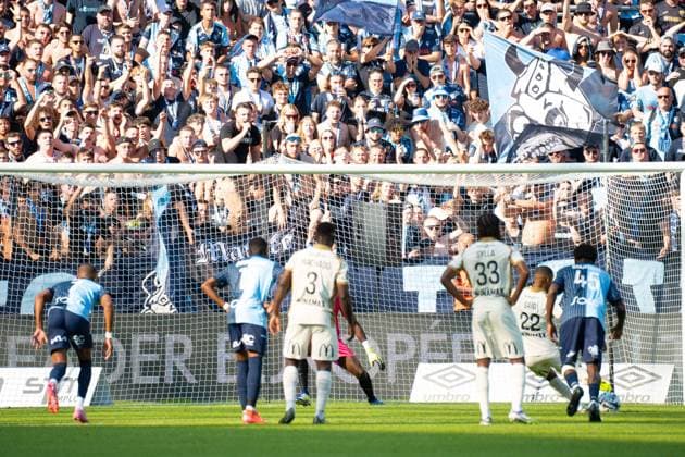 FOOTBALL : Le Havre vs Lens - Ligue 1 - 24 08 2025 Wesley Said ( 22 - Lens ) scores his penalty during the Ligue 1 match between Havre AC and RC Lens at Stade Oceane on August 24, 2025 in Le Havre, France. ( Photo by Federico Pestellini PsnewZ ) - Le HavreFrance  Copyright: xFedericoxPestellinix