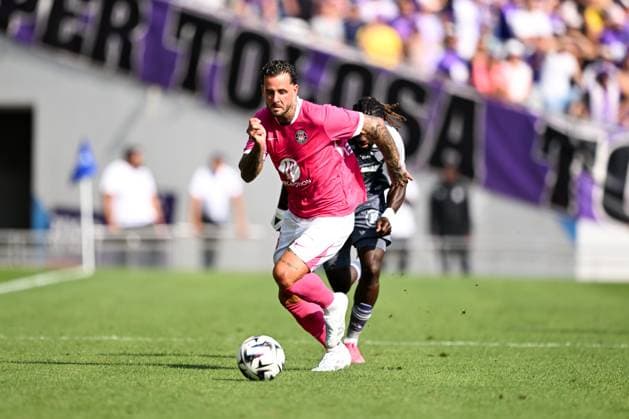 Toulouse FC v Stade Brestois 29 - Ligue 1 McDonald s 2025 2026 15 Aron Leonard DONNUM (tfc) during the Ligue 1 McDonald s match between Toulouse FC and Stade Brestois 29 at Stadium de Toulouse on August 24, 2025 in Toulouse, France. Toulouse France  Copyright: xFEPx 776348105