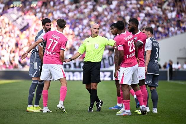 Toulouse FC v Stade Brestois 29 - Ligue 1 McDonald s 2025 2026 Benoit MILLOT (ARBITRE) during the Ligue 1 McDonald s match between Toulouse FC and Stade Brestois 29 at Stadium de Toulouse on August 24, 2025 in Toulouse, France. Toulouse France  Copyright: xFEPx 776348105