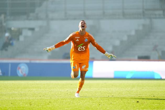 RC Strasbourg v FC Nantes - Ligue 1 McDonald s 2025 2026 01 Karl-Johan JOHNSSON (rcsa) during Ligue 1 McDonald s match between Strasbourg and Nantes at Stade de la Meinau on August 24, 2025 in Strasbourg, France. Strasbourg France  Copyright: xFEPx 776371200