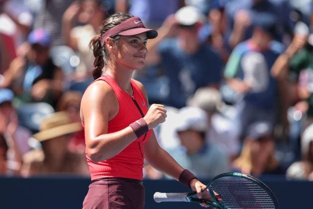 Emma Raducanu (GBR) macht die Faust und jubelt, Jubel, Freude, Emotion, US Open Championships 2023, USTA Billie Jean King National Tennis Center, Flushing Meadows, New York, USA . Copyright: xJuergenxHasenkopfx