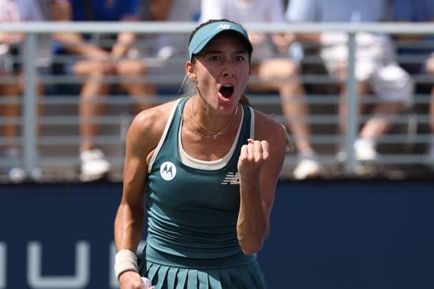 August 24, 2025, New York City, New York, United States: MCCARTNEY KESSLER of USA during the match against M. Linette of Poland in the first round of US Open 2025 at the USTA Billie Jean King National Tennis Center. Queens, New York City. Kessler won 7:5, 7:5. New York City United States - ZUMAc278 20250824_zsp_c278_005 Copyright: xMarcinxCholewinskix