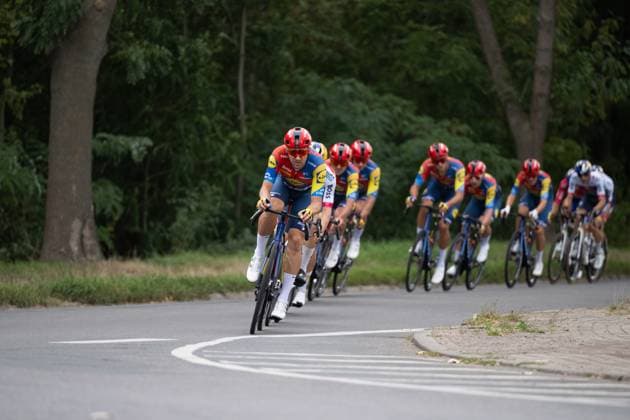 Radsport, Lidl Deutschland Tour, Etappe 4, 24.08.2025 Jacopo Mosca (ITA, Lidl - Trek) Aschersleben Deutschland Copyright: xCarlaxNagelx