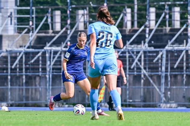 24.08.2025, Fußball, 2. Frauen-Bundesliga, 2025 2026, 1. Spieltag, FC Viktoria Berlin 1889 Berlin - SG 99 Andernach Nina Hainke(13 Andernach) gab als Einwechselspielerin ihr Debüt in der 2. Frauen-Bundesliga.
