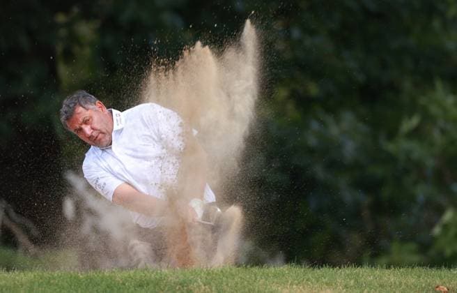 The Ally Challenge GRAND BLANC,MICHIGAN-AUGUST 24: Ricardo Gonzalez of Argentina hits from the bunker to the first green during the final round of The Ally Challenge presented by McLaren at Warwick Hills Golf & Country Club, Grand Blanc, MI, USA Sunday, August 24, 2025. Grand Blanc Michigan United States  Copyright: xAmyxLemusx originalFilename:lemus-theallyc250824_npFAO.jpg