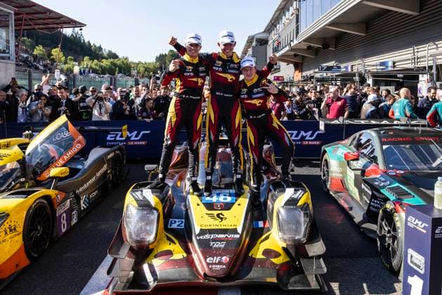 AUTOMOBILE : ELMS 2025 - Course 4 heures de Spa Francorchamps - 24 08 2025 48 VDS Panis Racing (FRA) Oreca 07 Gibson (LMP2) driven by Charles Milesi (FRA) Esteban Masson (FRA) Oliver Gray (GBR) winner of the 4 Hours of Spa-Francorchamps, round four of the ELMS 2025 Championship, at the Spa-Francorchamps circuit, from 22 to 24 August 2025, in Belgium FRANCORCHAMPSBelgium  Copyright: xMPSxAGENCYx