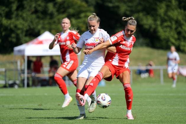 24.08.25 Frauen VfB Stuttgart - FC Bayern München II Deutschland, Stuttgart, 24.08.2025, Fussball, Frauen, 2. Bundesliga, VfB Stuttgart - FC Bayern München II (3:0): Leonie Kopp (VfB Stuttgart).