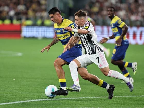 Juventus FC v Parma Calcio 1913 - Serie A Lautaro Valenti participates in the Serie A 2025-2026 match between Juventus and Parma in Turin, Italy, on August 24, 2025. Turin ITA Italy  Copyright: xLorisxRosellix originalFilename:roselli-juventus250824_npSgJ.jpg