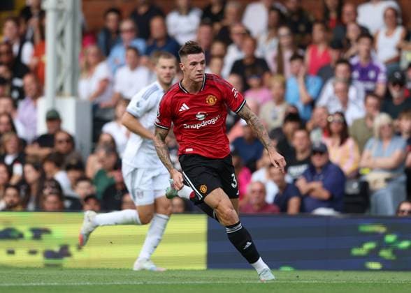 24th August 2025; Craven Cottage, Fulham, London, England; Premier League Football, Fulham versus Manchester United, ManU New signing Benjamin Sesko of Manchester United  JohnxPatrickxFletcher