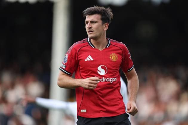 Fulham v Man Utd 24 August 2025, London - Premier League Football - Fulham v Manchester United, ManU - Harry Maguire of Manchester United - Photo: Charlotte Wilson Offside. London UK Copyright: xCharlottexWilsonx xOffsidexOffside