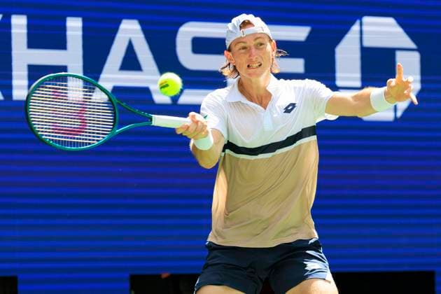 August 24, 2025, Flushing Meadows, New York, USA: Ben Shelton during a match against Ignacio Buse (in photo) on Day 1 of the 2025 US Open at USTA Billie Jean King National Tennis Center on Sunday August 24, 2025 in the Flushing neighborhood of the Queens borough of New York City. JAVIER ROJAS PI Flushing Meadows USA - ZUMAp124 20250824_zaa_p124_036 Copyright: xJavierxRojasx