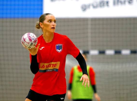 Zugang Silje Brons Petersen (Zwickau) Handball Frauen Testspiel BSV Sachsen Zwickau - SG 09 Kirchhof 35:18 am 31.7.2025 BSV Sachsen Zwickau - Test