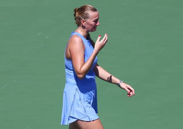 2025 US Open Tennis Championships, Billy Jean-King Tennis Centre, Flushing Meadows, New York, USA, 25 08 2025 Petra Kvitova (CZE) is in tears has she played her last game with a loss th Diane Parry in the US Open following her retirement New York Billy Jean King Tennis Centre, Flushing Meadows New York USA Copyright: xMarkxGreenwoodx