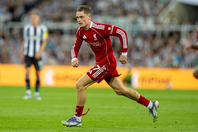 Football - FA Premier League - Newcastle United FC v Liverpool FC NEWCASTLE-UPON-TYNE, ENGLAND - Monday, August 25, 2025: Liverpool s Florian Wirtz during the FA Premier League match between Newcastle United FC and Liverpool FC at St James Park. (Photo by David Rawcliffe Propaganda) NEWCASTLE-UPON-TYNE St James Park TYNE AND WEAR ENGLAND  Copyright: xDavidxRawcliffex P2025-08-25-Newcastle_Liverpool-95