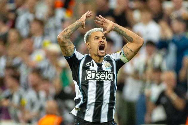Football - FA Premier League - Newcastle United FC v Liverpool FC NEWCASTLE-UPON-TYNE, ENGLAND - Monday, August 25, 2025: Newcastle United s captain Bruno Guimaraes celebrates after scoring his team s first goal during the FA Premier League match between Newcastle United FC and Liverpool FC at St James Park. (Photo by David Rawcliffe Propaganda) NEWCASTLE-UPON-TYNE St James Park TYNE AND WEAR ENGLAND  Copyright: xDavidxRawcliffex P2025-08-25-Newcastle_Liverpool-111