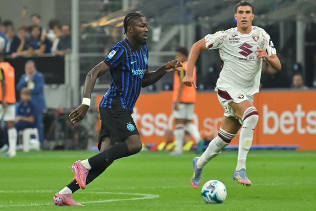 Marcus Thuram of Inter during the serie A match between FC Inter v Torino FC at San Siro stadium Mattia Vian during Inter - FC Internazionale vs Torino FC, Italian soccer Serie A match in Milan, Italy, August 25 2025  Copyright: xMattiaxVian IPAxSportx xipa-agency.netx xx IPA_63247421 IPA_Agency_IPA63247421