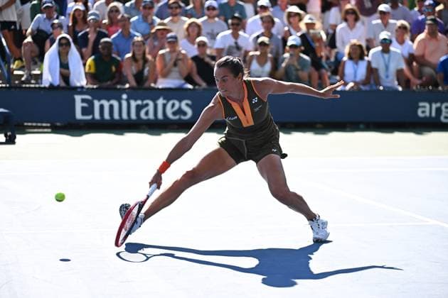 US Open - Caroline Garcia Caroline Garcia (FRA) during during her last match of her career at the 2025 US Open at Billie Jean National Tennis Center in New York City, NY, USA, on August 25, 2025. Photo by Corinne Dubreuil ABACAPRESS.COM New York City United States  Copyright: xDubreuilxCorinne ABACAx