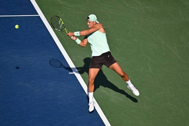 US Open - First Round Holger Rune (DEN) during during his first round match at the 2025 US Open at Billie Jean National Tennis Center in New York City, NY, USA, on August 25, 2025. Photo by Corinne Dubreuil ABACAPRESS.COM New York City United States  Copyright: xDubreuilxCorinne ABACAx