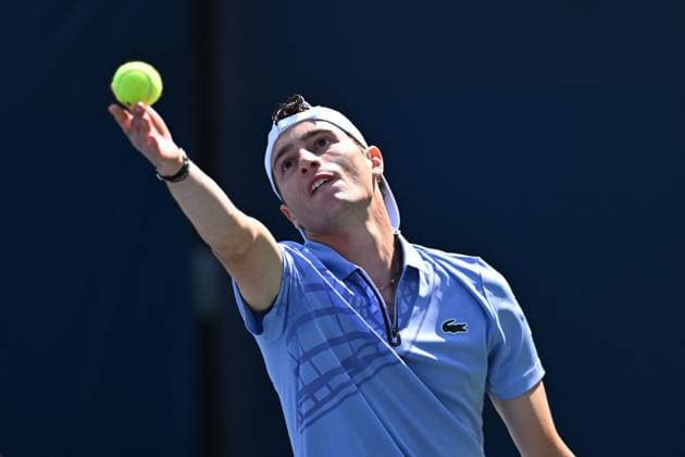 US Open - First Round Ugo Humbert (FRA) during his first round match at the 2025 US Open at Billie Jean National Tennis Center in New York City, NY, USA, on August 25, 2025. Photo by Corinne Dubreuil ABACAPRESS.COM New York City United States  Copyright: xDubreuilxCorinne ABACAx