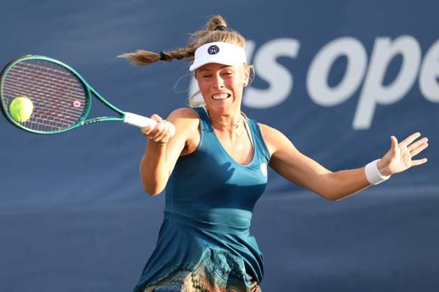 TENIS US OPEN 2025 25082025 N Z MAGDALENA FRECH W TRAKCIE MECZU PIERWSZEJ RUNDY TURNIEJU WIELKIEGO SZLEMA US OPEN 2025 MARCIN CHOLEWINSKI NEWSPIX.PL TENNIS US OPEN 2025 25082025 MAGDALENA FRECH DURING THE MATCH IN THE FIRST ROUND NEWSPIX.PL --- newspix.pl POLAND OUT! 