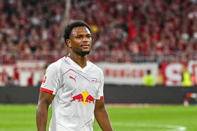 GER, 1. FBL, FC Bayern München vs RB Leipzig 22.08.2025, Allianz-Arena, München, GER, 1. FBL, FC Bayern München vs RB Leipzig, im Bild Lois Openda (RB Leipzig, 11)