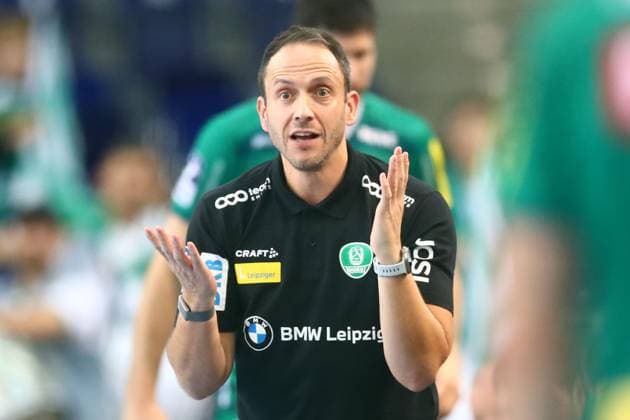 Leipzig, 23.08.2025, QUARTERBACK Immobilien ARENA, Handball, Männer, Saison 2025 2026, Testspiel , SC DHfK Leipzig - HC Banik Karvina , Im Bild: Trainer Raul Alonso (Leipzig) ,