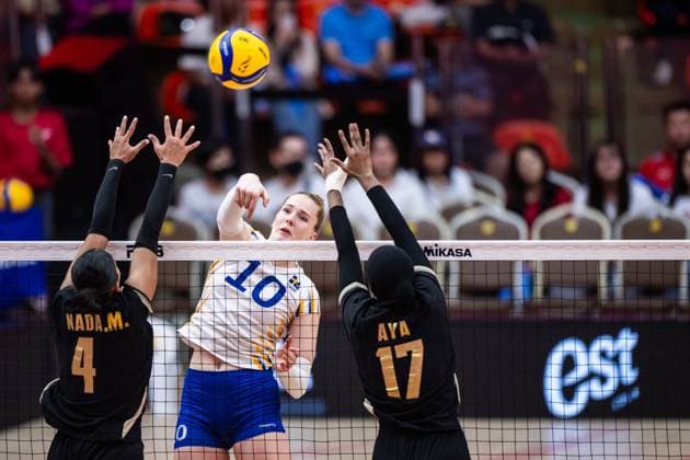 250826 Isabelle Haak of Sweden during the women s volleyball World Championship, WM, Weltmeisterschaft match between Sweden and Egypt on August 26, 2025 in Bangkok. Photo: Kaikungwon Duanjumroon BILDBYRAN kod XY XY0070 volleyboll volleyball landslaget egypt sverige egypten national team, Nationalteam sweden dam bbeng vm world championship Copyright: KaikungwonxDuanjumroon BB250826BB244