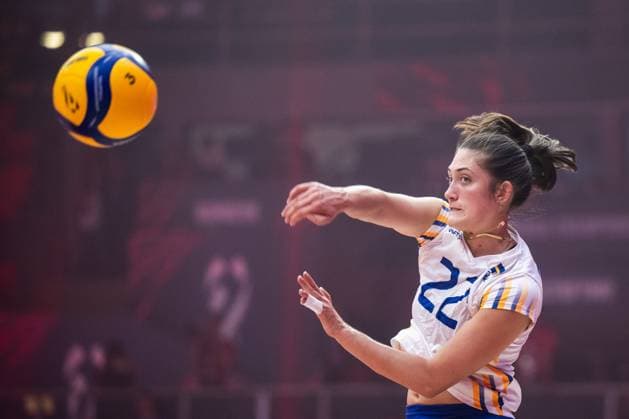 250826 Sabrina Phinizy of Sweden during the women s volleyball World Championship, WM, Weltmeisterschaft match between Sweden and Egypt on August 26, 2025 in Bangkok. Photo: Kaikungwon Duanjumroon BILDBYRAN kod XY XY0070 volleyboll volleyball landslaget egypt sverige egypten national team, Nationalteam sweden dam bbeng vm world championship Copyright: KaikungwonxDuanjumroon BB250826BB266