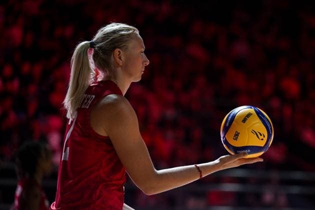USA v Czechia - FIVB Women’s World Volleyball Championship NAKHON RATCHASIMA, THAILAND - AUGUST 26: Jordyn Poulter (2) of USA in action during the FIVB Women s Volleyball World Championship, WM, Weltmeisterschaft match between USA and Czechia at Korat Chatchai Hall in Nakhon Ratchasima, Thailand, on August 26, 2025. Mustafa Hatipoglu Anadolu Nakhon Ratchasima Thailand. Editorial use only. Please get in touch for any other usage.  Copyright: x2025xAnadoluxMustafaxHatipoglux