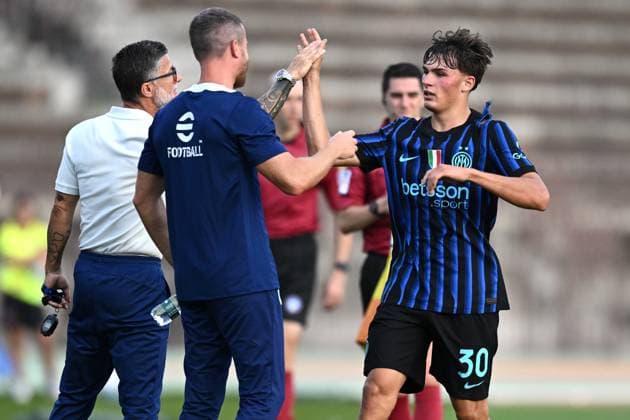 Db Milano 26 08 2025 - Supercoppa Primavera Inter-Cagliari foto Daniele Buffa Image nella foto: esultanza gol Mattia Mosconi 