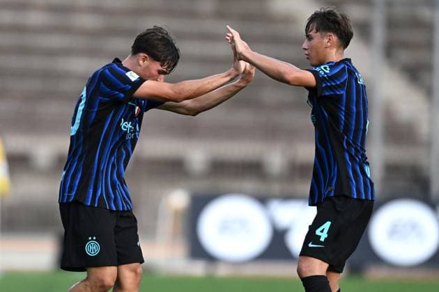 Db Milano 26 08 2025 - Supercoppa Primavera Inter-Cagliari foto Daniele Buffa Image nella foto: esultanza gol Mattia Mosconi 