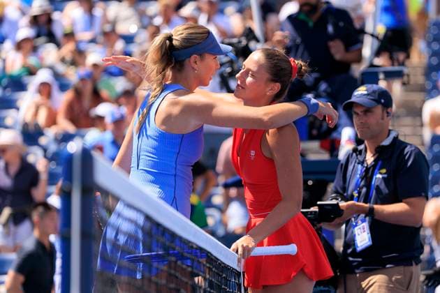 August 26, 2025, Flushing Meadows, New York, USA: Marta Kostyuk during a match against Katie Boulter on Day 3 of the 2025 US Open at USTA Billie Jean King National Tennis Center on Tuesday August 26, 2025 in the Flushing neighborhood of the Queens borough of New York City. JAVIER ROJAS PI Flushing Meadows USA - ZUMAp124 20250826_zaa_p124_041 Copyright: xJavierxRojasx