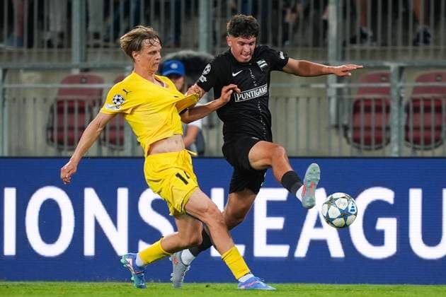 Champions League qualification Sturm Graz Bodo Glimt Klagenfurt, Austria 20250826 Bodo Glimts Ulrik Saltnes during the Champions League qualifying match between Sturm Graz and Bodo Glimt at Wörthersee Stadium in Austria Photo Terje Pedersen NTB Klagenfurt Austria EDITORIAL USE ONLY RESTRICTED USE FOR BETTING COMPANIES  Copyright: xTerjexPedersenx xNTBx