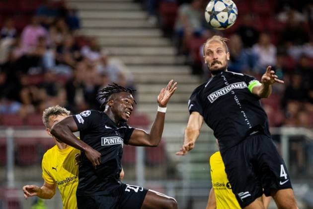 STURM GRAZ vs BODO GLIMT Seedy Jatta of Sturm during second leg of play off round of UEFA Champions League football match between SK Sturm Graz and FK Bodo Glimt. Worthersee Stadion, Klagenfurt, Austria, August 26, 2025. Photo by Branislav Racko Copyright: xx 080A7859