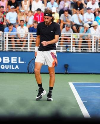 Stefanos Tsitsipas in first round action 2025 US Open, Day Three, USTA Billie Jean King National Tennis Center, New York, USA - 26 Aug 2025New York USTA Billie Jean King National T New York (NY) United States of America  Copyright: xJavierxGarcia Shutterstockx 15451865cy