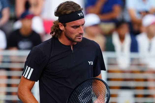Stefanos Tsitsipas in first round action 2025 US Open, Day Three, USTA Billie Jean King National Tennis Center, New York, USA - 26 Aug 2025New York USTA Billie Jean King National T New York (NY) United States of America  Copyright: xJavierxGarcia Shutterstockx 15451865do