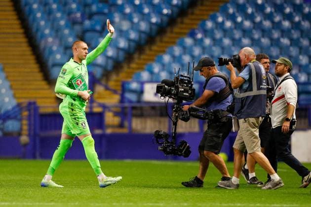 Sheffield Wednesday v Leeds United Carabao Cup Sheffield Wednesday™s goalkeeper Ethan Horvath received man of the match after the Carabao Cup Second Round match at Hillsborough, Sheffield UK Newspapers OUT Copyright: xMaxxTomlinsonx FIL-22148-0058
