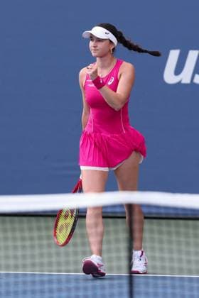 Eva Lys (GER) macht die Faust und jubelt,Jubel, Freude,Emotion, USTA Billie Jean King National Tennis Center, Flushing Meadows, New York, USA . Copyright: xJuergenxHasenkopfx