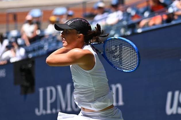 US Open - First Round Iga Swiatek (POL) during her first round match at the 2025 US Open at Billie Jean National Tennis Center in New York City, NY, USA, on August 26, 2025. Photo by Corinne Dubreuil ABACAPRESS.COM New York city United States  Copyright: xDubreuilxCorinne ABACAx