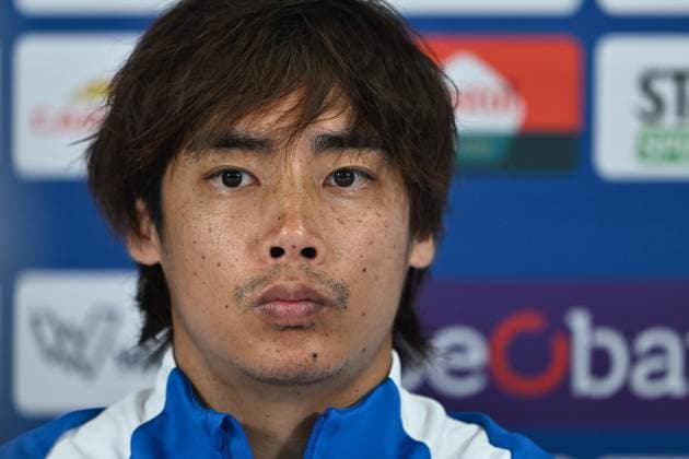 Genk s Junya Ito pictured during a press conference, PK, Pressekonferenz of Belgian soccer team KRC Genk, in Genk on Wednesday 27 August 2025. The team will play the Polish team KKS Lech Poznan on Thursday, on the second leg of play-offs of the Europa League tournament. JOHAN EYCKENS JohanxEyckens  x132553327x