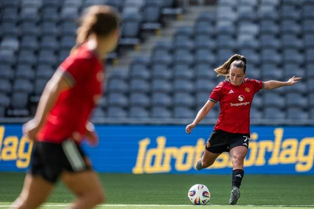 250827 Ella Toone of Manchester United, ManU during the UEFA Women s Champions League qualifying match between Manchester United and PSV Eindhoven on August 27, 2025 in Stockholm. Photo: Jonathan Näckstrand BILDBYRAN COP 94 JN0223 fotboll football soccer fotball uefa womens champions league manchester united wfc psv eindhoven dam bbeng Copyright: JONATHANxNÄCKSTRAND BB250827JN068