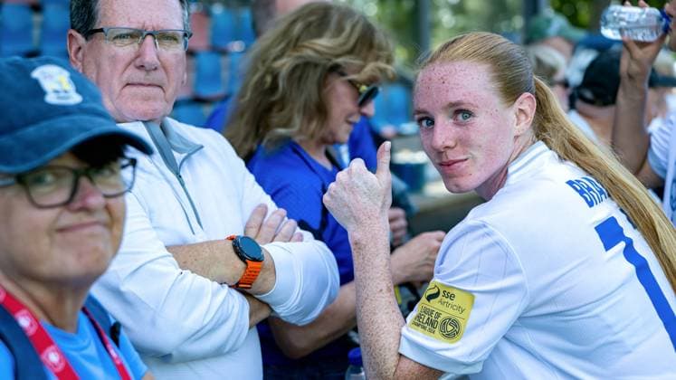 UEFA Women s Champions League Second Qualifying Round Semi-Final, Sportpark Schreurserve, Enschede, The Netherlands 27 8 2025 Athlone Town vs Breidablik Kelly Brady of Athlone Town AFC Kelly Brady 27 8 2025  Copyright: x INPHO FrankxUijlenbroekx FU2_9971 20250827