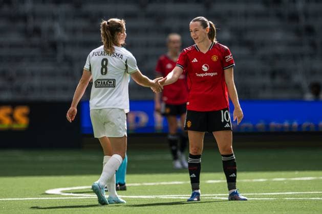 250827 Elisabeth Terland of Manchester United, ManU after the UEFA Women s Champions League qualifying match between Manchester United and PSV Eindhoven on August 27, 2025 in Stockholm. Photo: Jonathan Näckstrand BILDBYRAN COP 94 JN0223 fotboll football soccer fotball uefa womens champions league manchester united wfc psv eindhoven dam bbeng Copyright: JONATHANxNÄCKSTRAND BB250827JN081