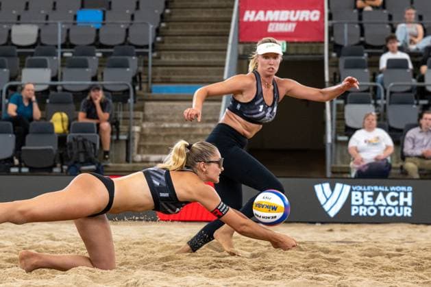 RECORD DATE NOT STATED Beach Pro Tour - Elite 16 Hamburg, 27.08.2025 Anna-Chiara Reformat (Player No. 2, GER), Chenoa Christ (Player No. 1; Beach Pro Tour - Elite 16 Hamburg am 27.08.2025 Copyright: xBEAUTIFULxSPORTS PeterxWeberx