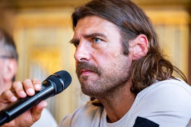 27.08.2025, GER, Handball, Maenner, Saison 25 26, Daikin 1.Bundesliga,Pressekonferenz des ThSV Eisenach vor dem 1. Spieltag gegen den SC DHfK Leipzig Sebastian Hinze (ThSV Eisenach,Trainer) 99817 Eisenach Stadtschloss Eisenach Thueringen Deutschland