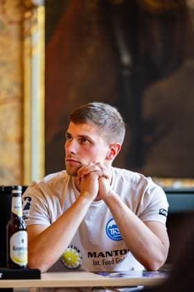 27.08.2025, GER, Handball, Maenner, Saison 25 26, Daikin 1.Bundesliga,Pressekonferenz des ThSV Eisenach vor dem 1. Spieltag gegen den SC DHfK Leipzig Vincent Buechner (ThSV Eisenach,74) 99817 Eisenach Stadtschloss Eisenach Thueringen Deutschland
