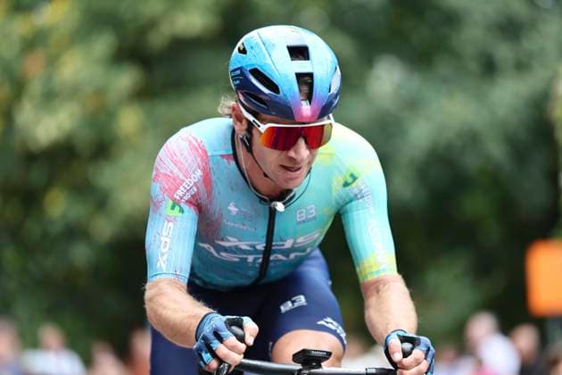 Muur Classic Geraadsbergen 2025 Cycling Race GERAARDSBERGEN, BELGIUM - AUGUST 27 : Gate Aaron (NZL) of XDS Astana Team during the 3th edition of Muur Classic Geraardsbergen an UCI Europe Tour 1.1 one day cycling road race for Men Elite of 177.8 km with start in Geraardsbergen and finish in Geraardsbergen on August 27, 2025 in Geraardsbergen, Belgium, 27 08 2025 - GERAARDSBERGEN Belgium  Copyright: xTvwx