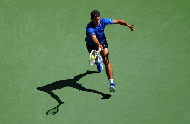 Zachary Svajda in second round action 2025 US Open, Day Four, USTA Billie Jean King National Tennis Center, New York, USA - 27 Aug 2025New York USTA Billie Jean King National T New York (NY) United States of America  Copyright: xJavierxGarcia Shutterstockx 15457575l
