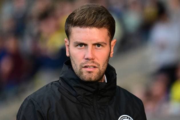 Oxford United v Brighton and Hove Albion EFL Cup 27 08 2025. Brighton and Hove Albion head coach Fabian Hurzeler during the EFL Cup match between Oxford United and Brighton and Hove Albion at the Kassam Stadium, Oxford, England on 27 August 2025. Oxford Kassam Stadium Oxfordshire England Editorial use only DataCo restrictions apply See www.football-dataco.com , Copyright: xDennisxGoodwinx PSI-22704-0007
