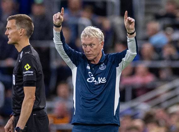 Football - Football League Cup - 2nd Round - Everton FC v Mansfield Town FC LIVERPOOL, ENGLAND - Wednesday, August 27, 2025: Everton s manager David Moyes during the Football League Cup 2nd Round match between Everton FC and Mansfield Town FC at Bramley-Moore Dock. (Photo by David Rawcliffe Propaganda) LIVERPOOL Bramley-Moore Dock MERSEYSIDE ENGLAND  Copyright: xDavidxRawcliffex P2025-08-27-Everton_Mansfield-34